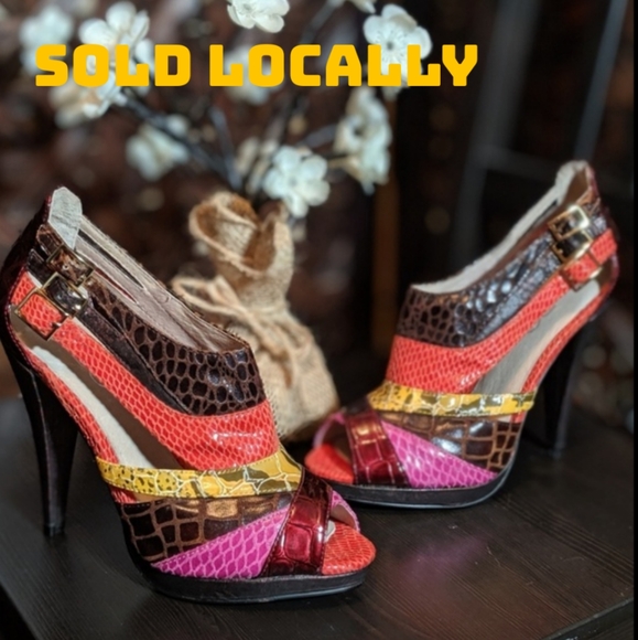 ALDO Leather Animal Print Exotic - Picture 1 of 8